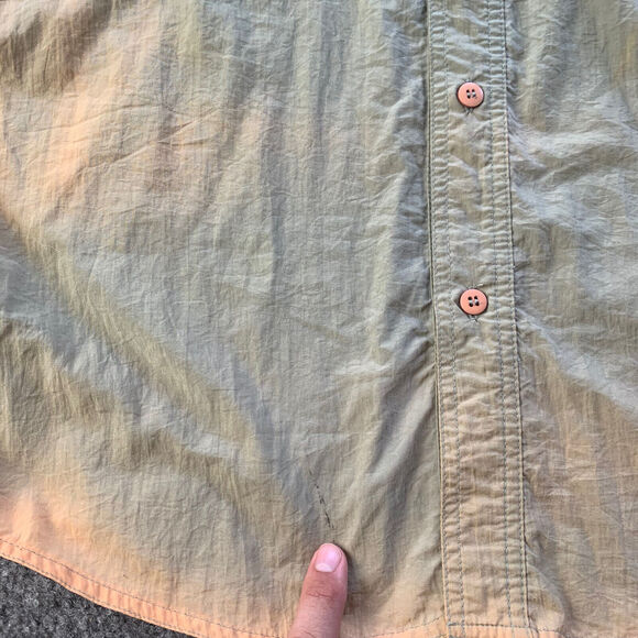 Vintage Penn Reels Mens Shirt Size M Fishing Button Up Embroidered Patches - Picture 4 of 15